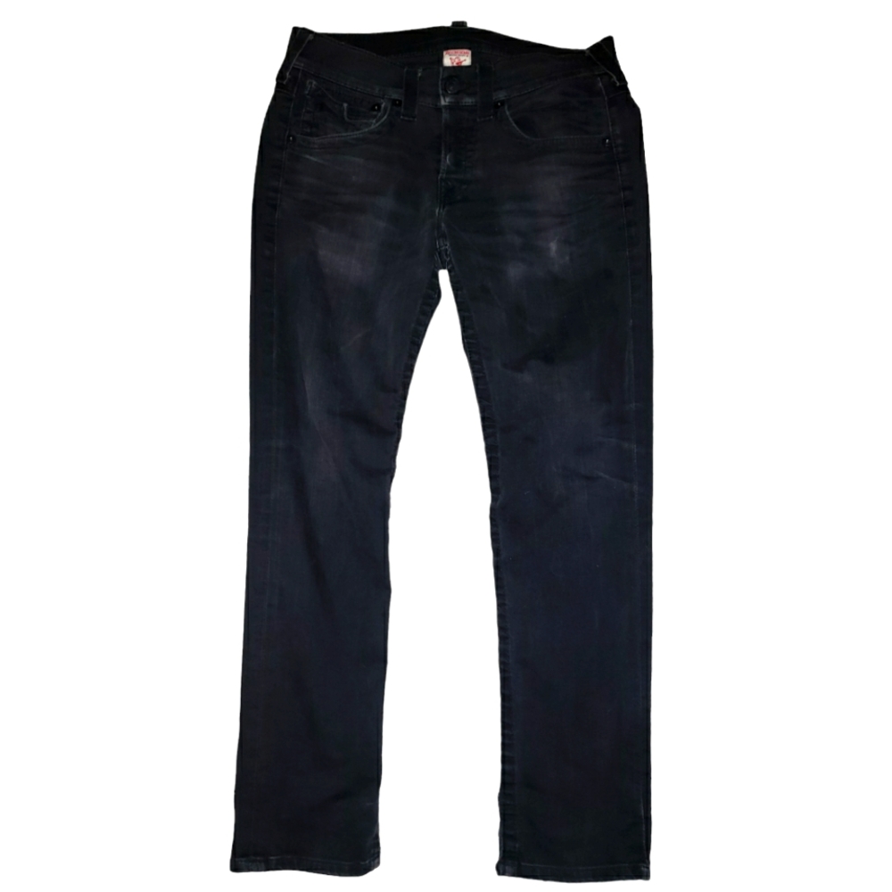 TRIPLE BLACK TRUE RELIGION JEANS